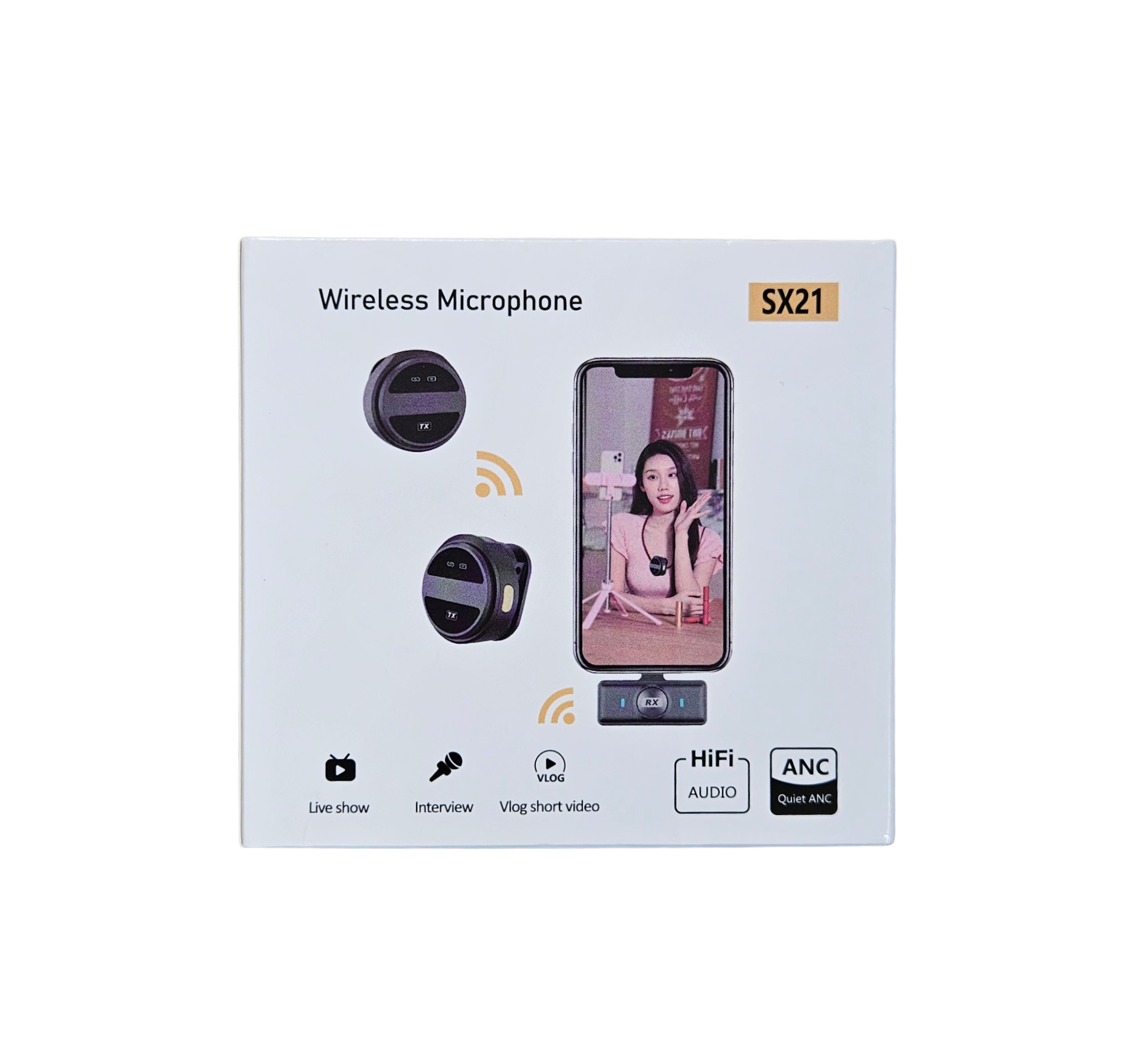 Micrófono Inalámbrico De Solapa Profesional Clip Magnético